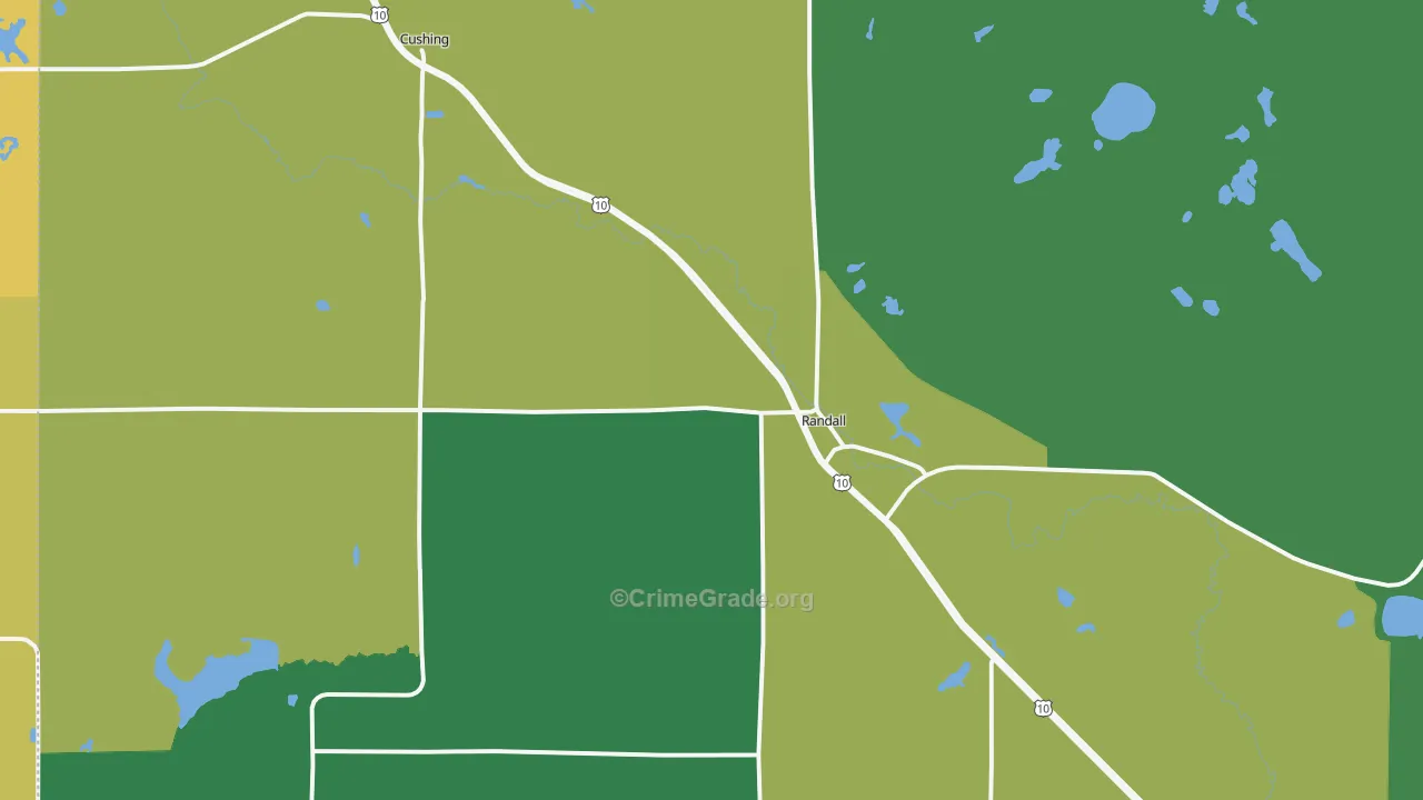 Randall, MN Map of Murder Rates