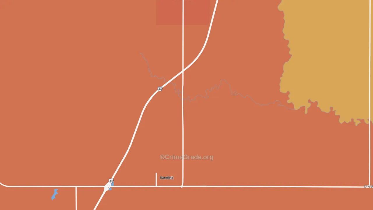 Randlett, OK Map of Murder Rates