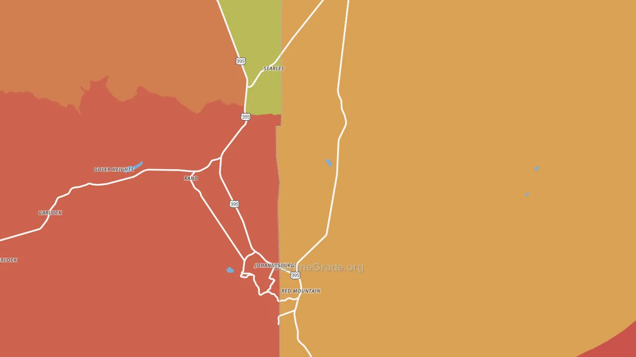 Randsburg, CA Map of Murder Rates