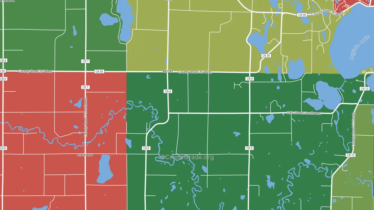 Rassat, MN Map of Murder Rates