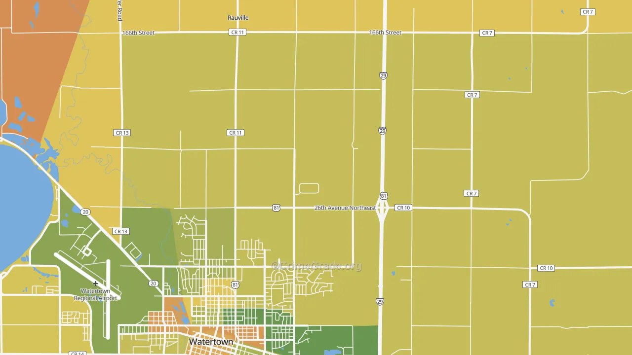 Rauville, SD Map of Murder Rates