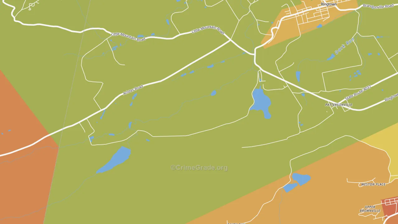 Raven Run, PA Map of Murder Rates