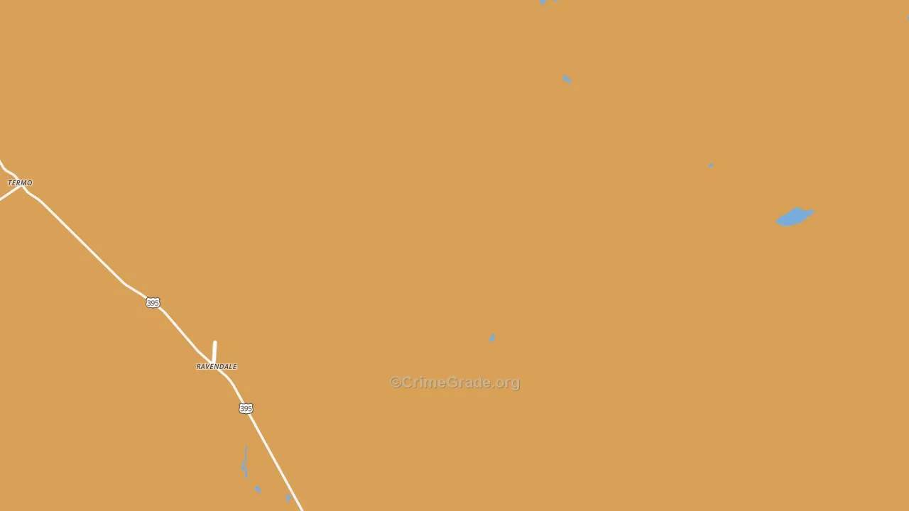 Ravendale, CA Map of Murder Rates