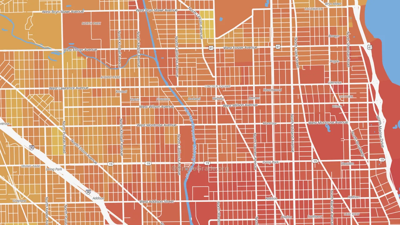 Ravenswood Gardens, Chicago, IL Map of Murder Rates
