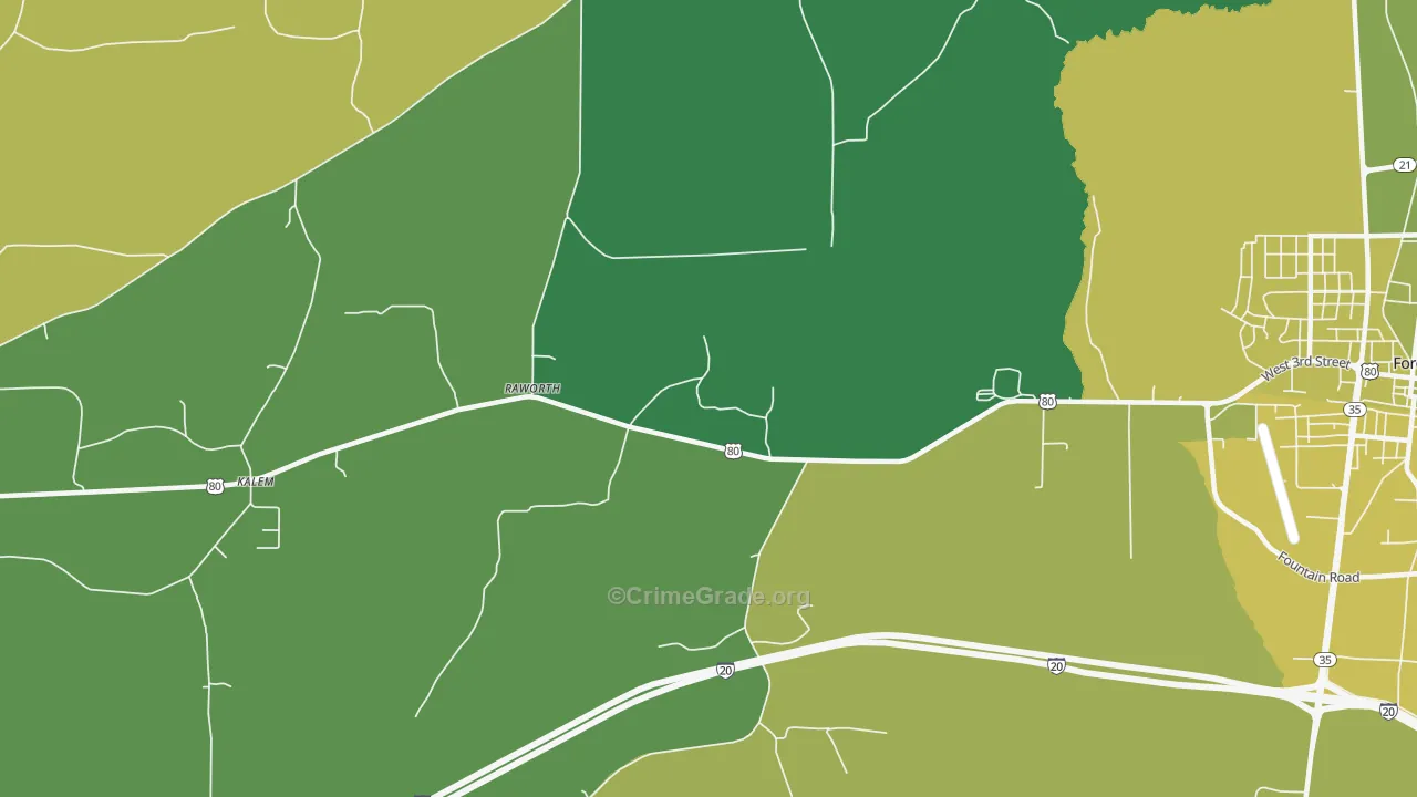 Raworth, MS Map of Murder Rates