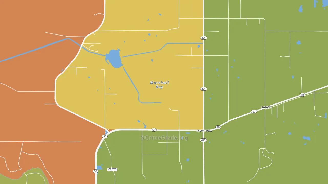 Rdg Mnr Est, FL Map of Murder Rates