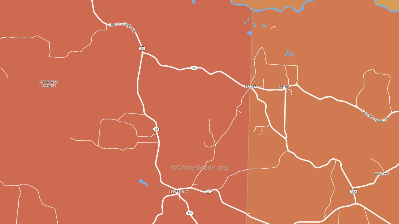 Reader, AR Map of Murder Rates