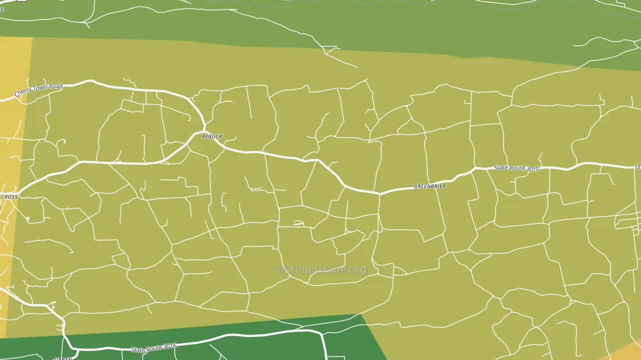 Rebuck, PA Map of Murder Rates