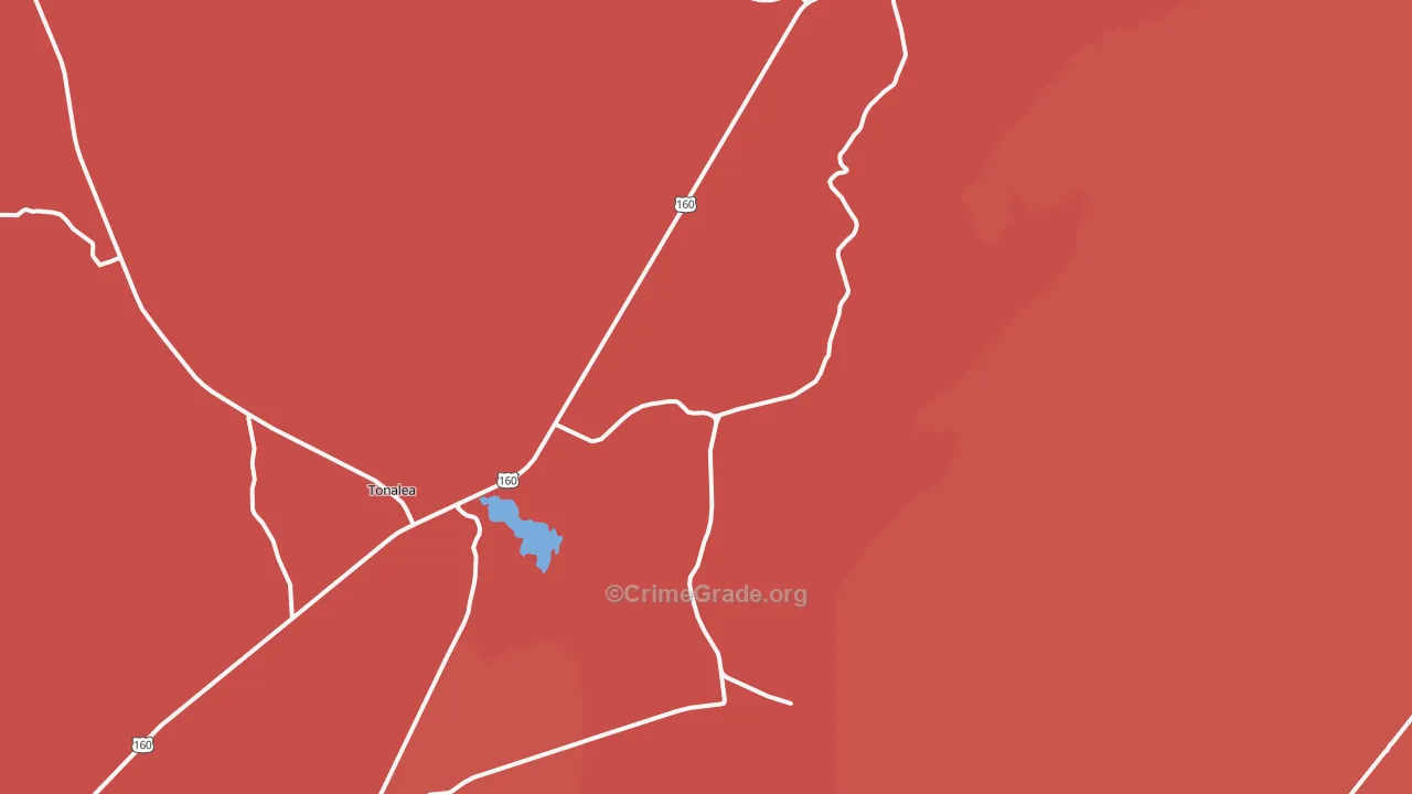 Red Lake, AZ Map of Murder Rates