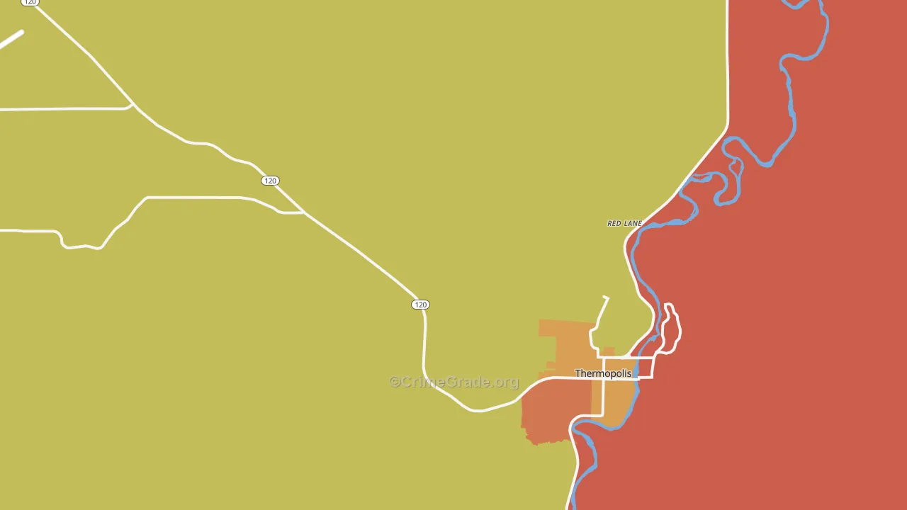 Red Lane, WY Map of Murder Rates