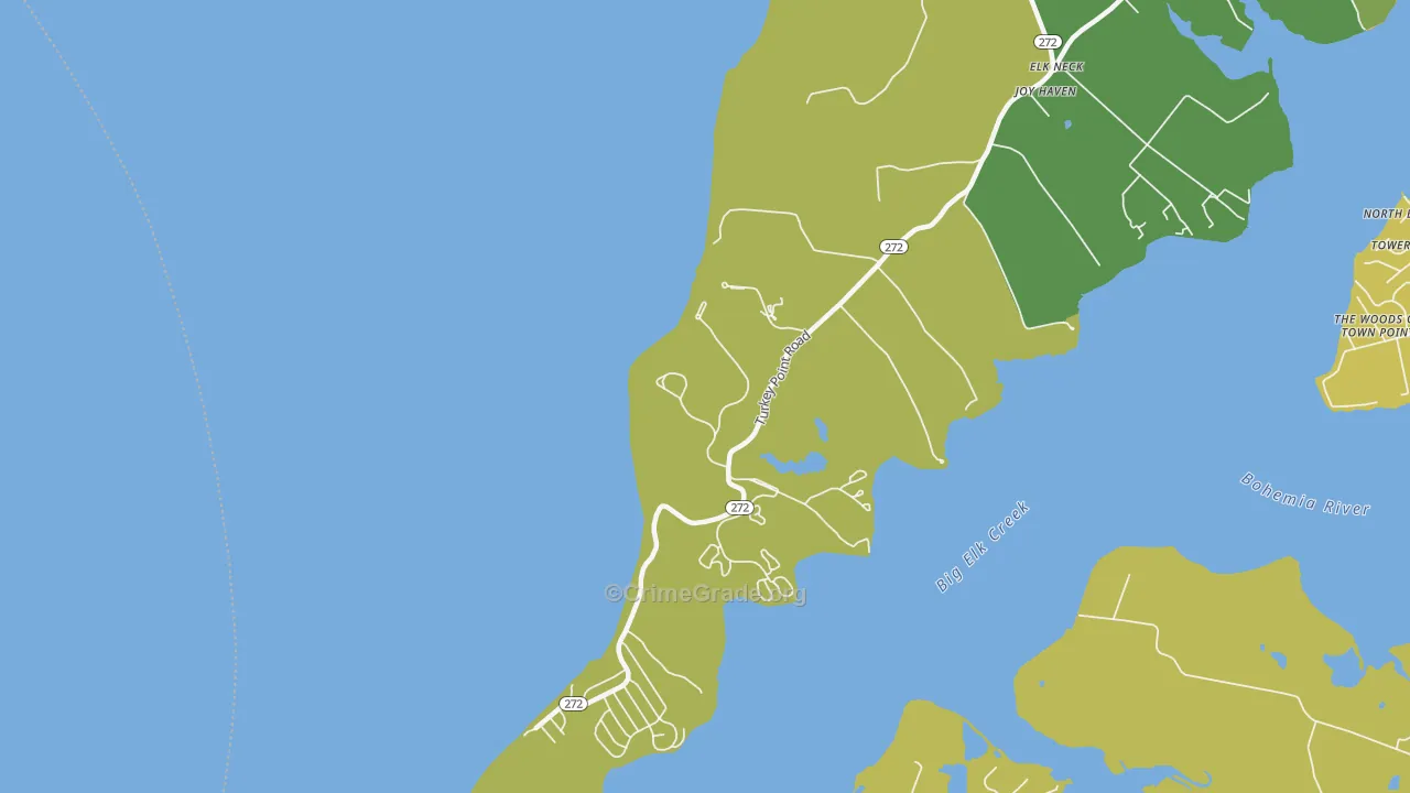 Red Point, MD Map of Murder Rates