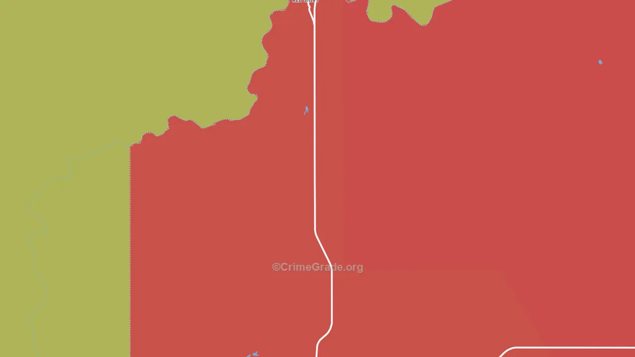 Red Shirt, SD Map of Murder Rates