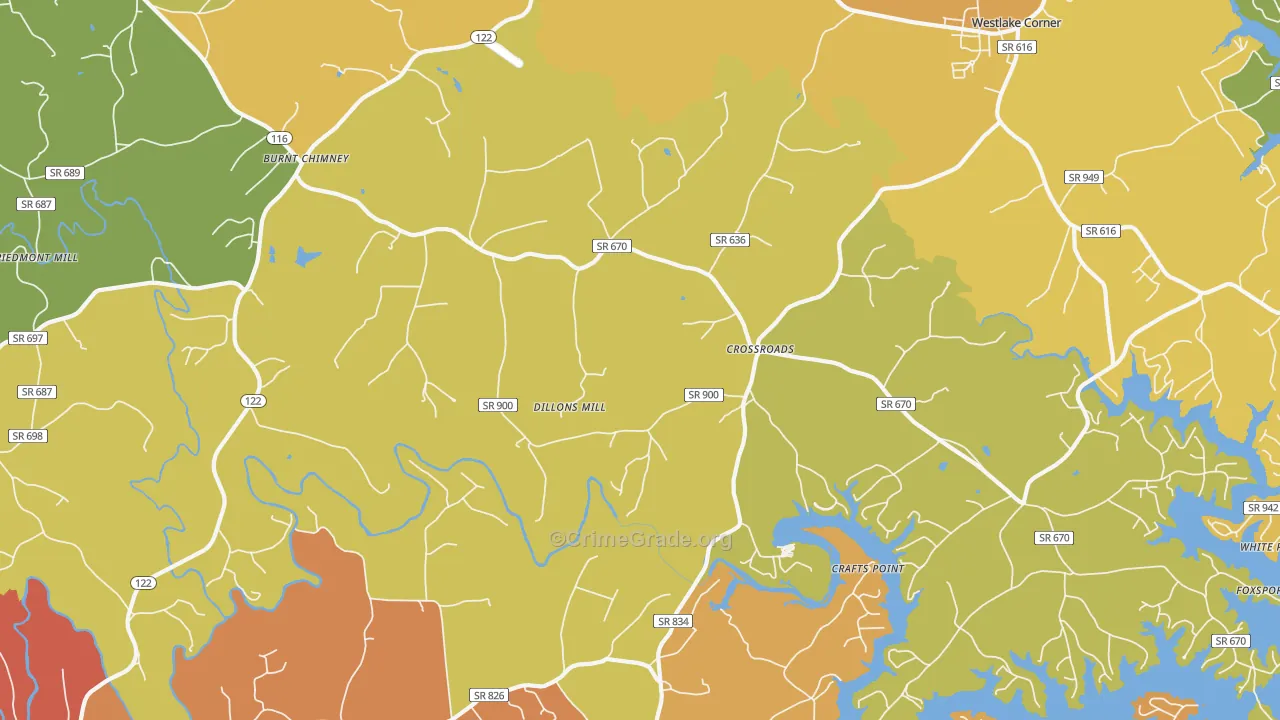 Red Valley, VA Map of Murder Rates