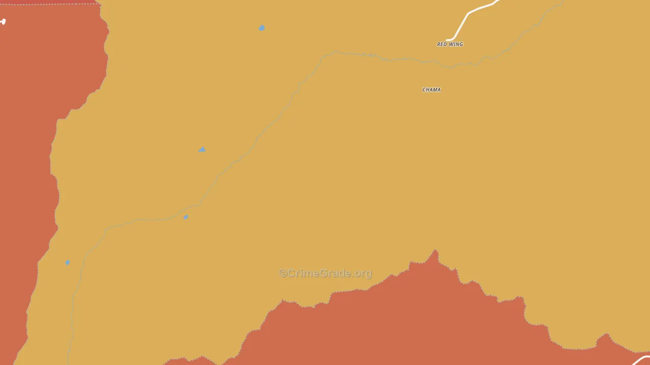 Red Wing, CO Map of Murder Rates