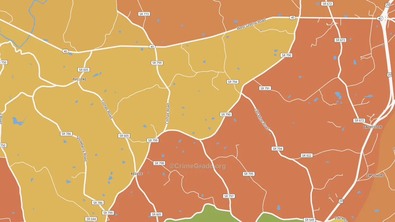 Redeye, VA Map of Murder Rates