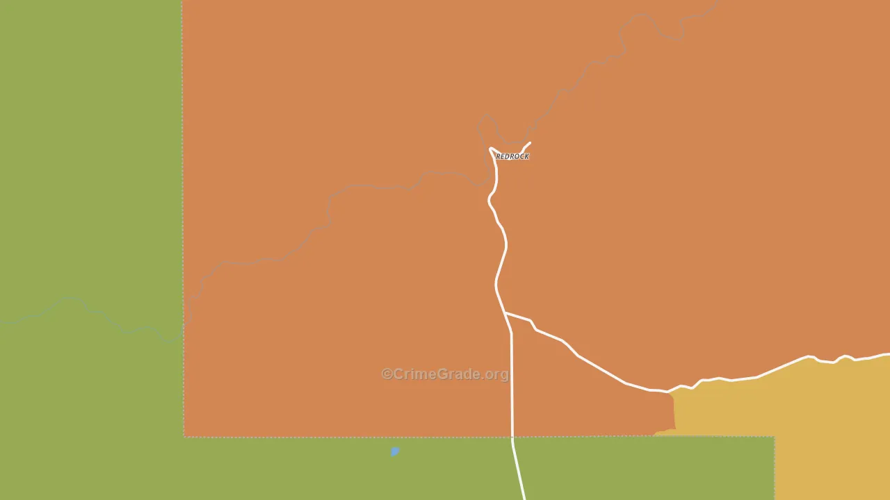 Redrock, NM Map of Murder Rates