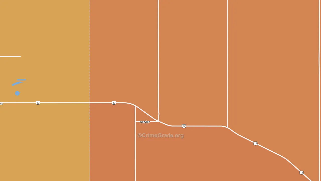 Reeder, ND Map of Murder Rates