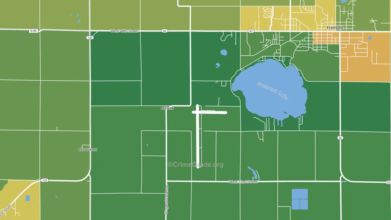 Reeman, MI Map of Murder Rates