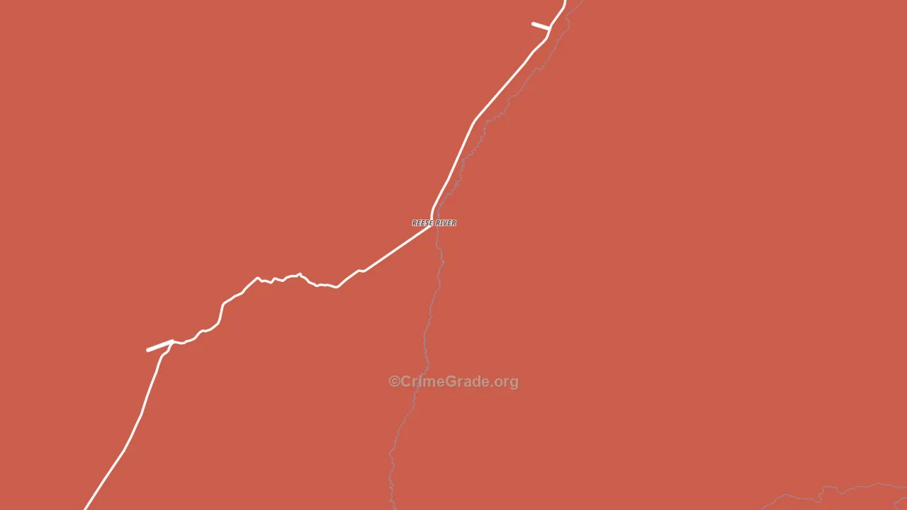 Reese River, NV Map of Murder Rates