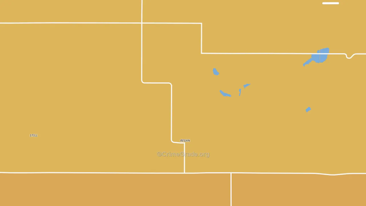 Regan, ND Map of Murder Rates