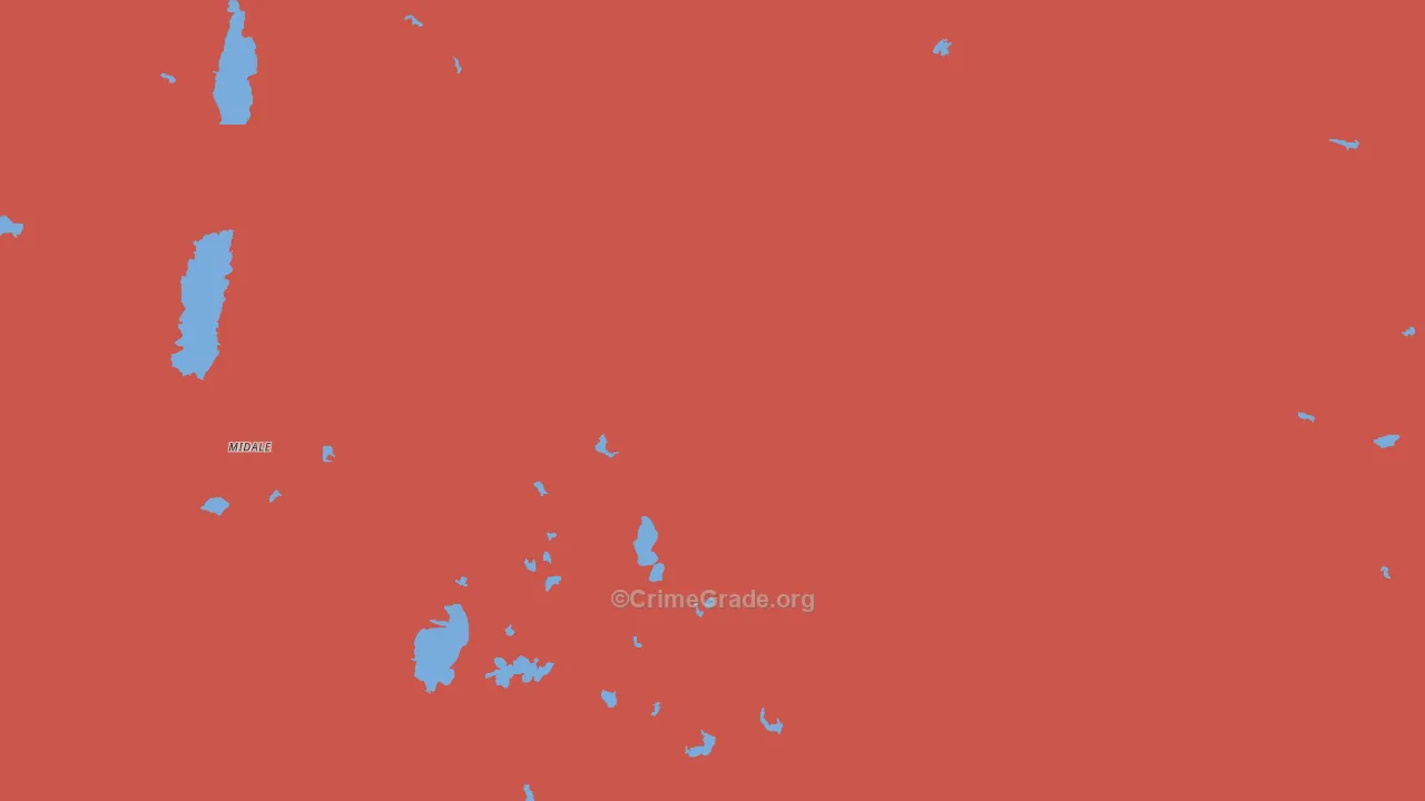 Regina, MT Map of Murder Rates