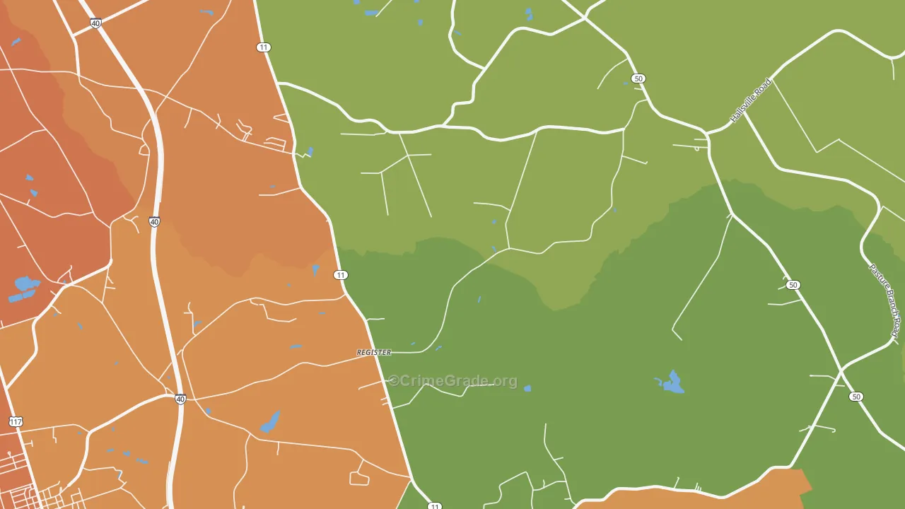 Register, NC Map of Murder Rates