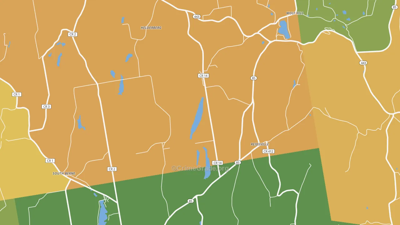 Reidsville, NY Map of Murder Rates