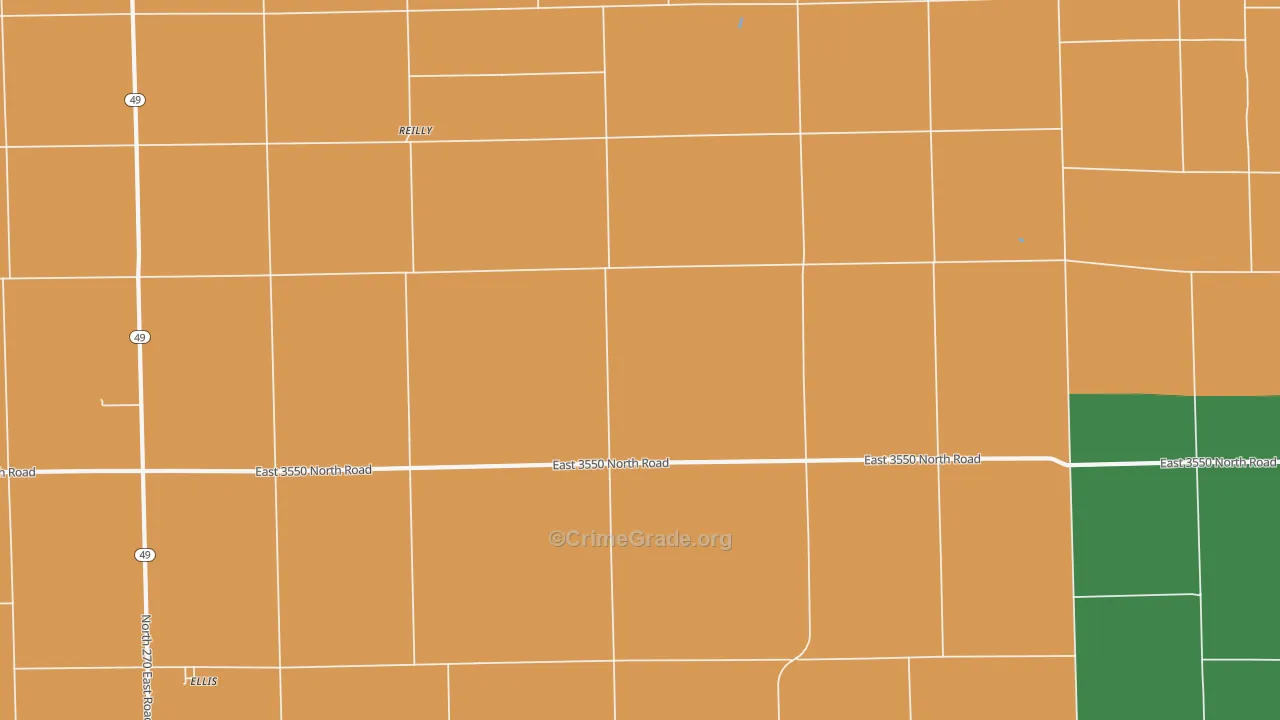 Reilly, IL Map of Murder Rates