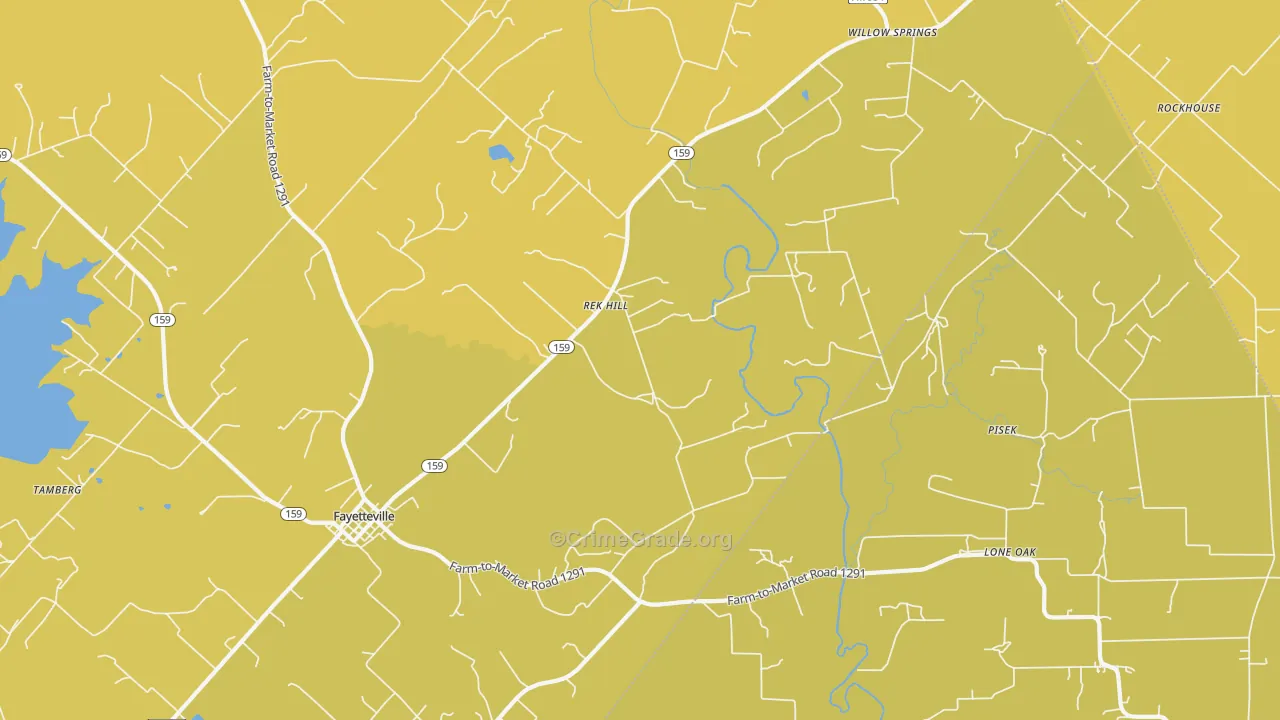 Rek Hill, TX Map of Murder Rates