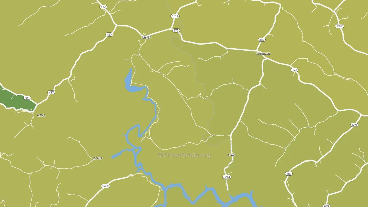 Relief, KY Map of Murder Rates
