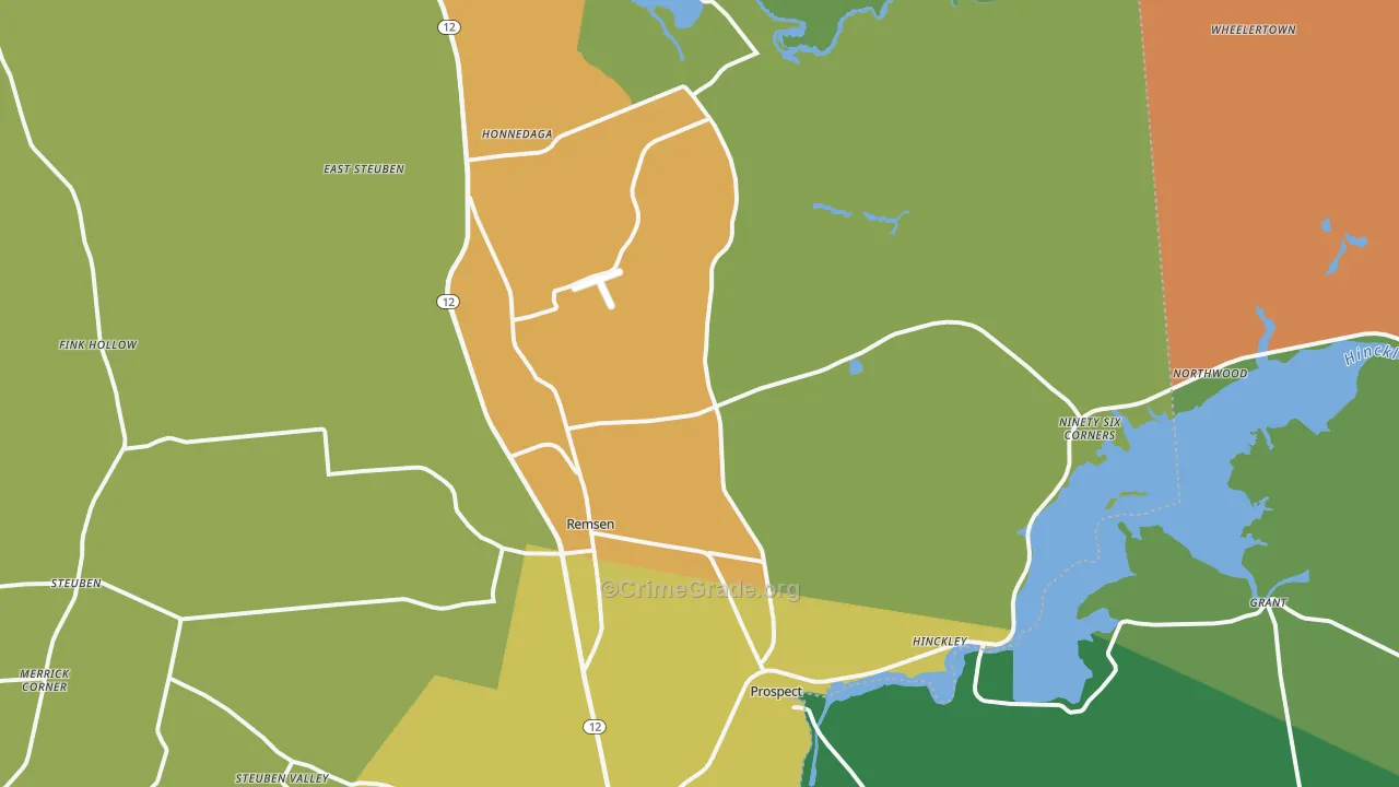 Remsen, NY Map of Murder Rates