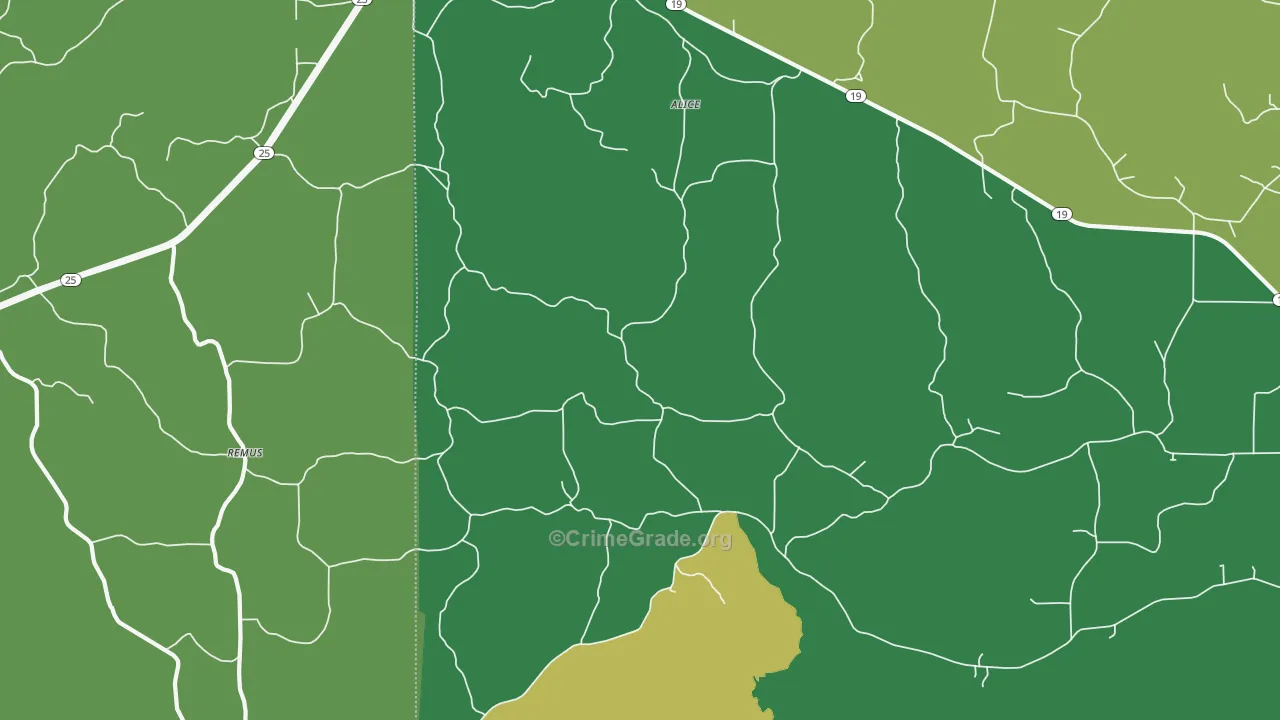 Remus, MS Map of Murder Rates