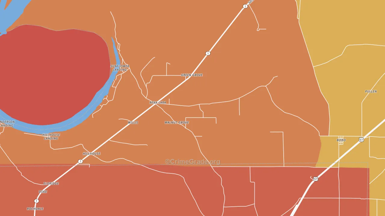 Rena Lara, MS Map of Murder Rates