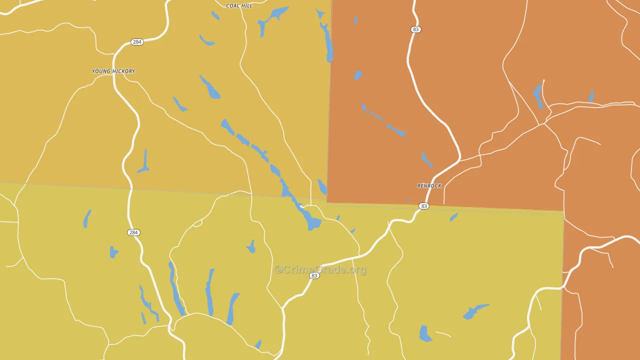 Renrock, OH Map of Murder Rates