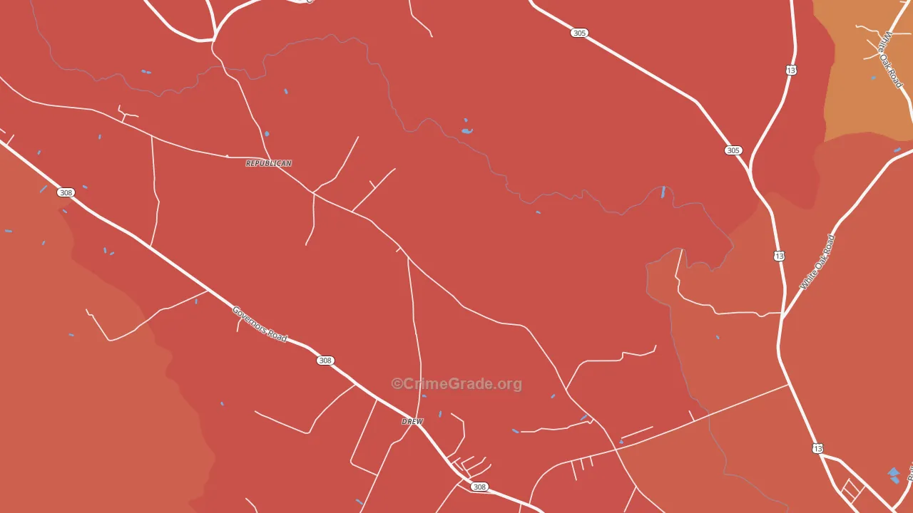 Republican, NC Map of Murder Rates