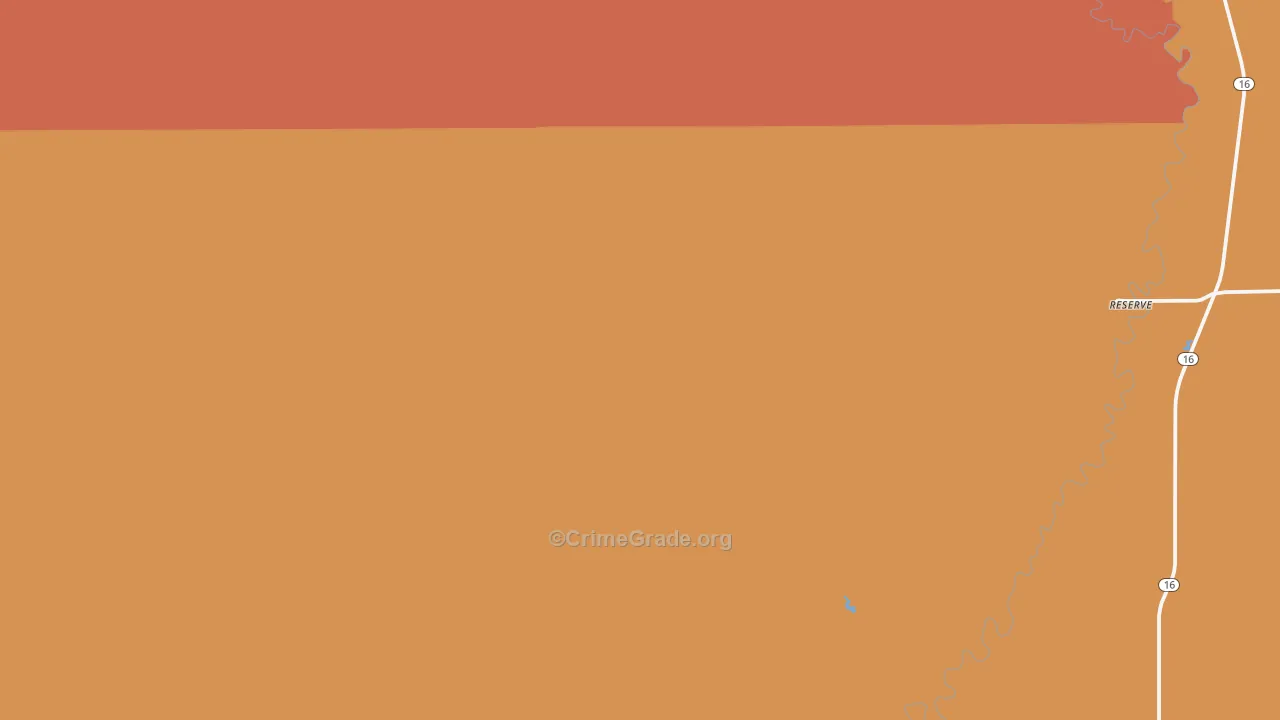 Reserve, MT Map of Murder Rates