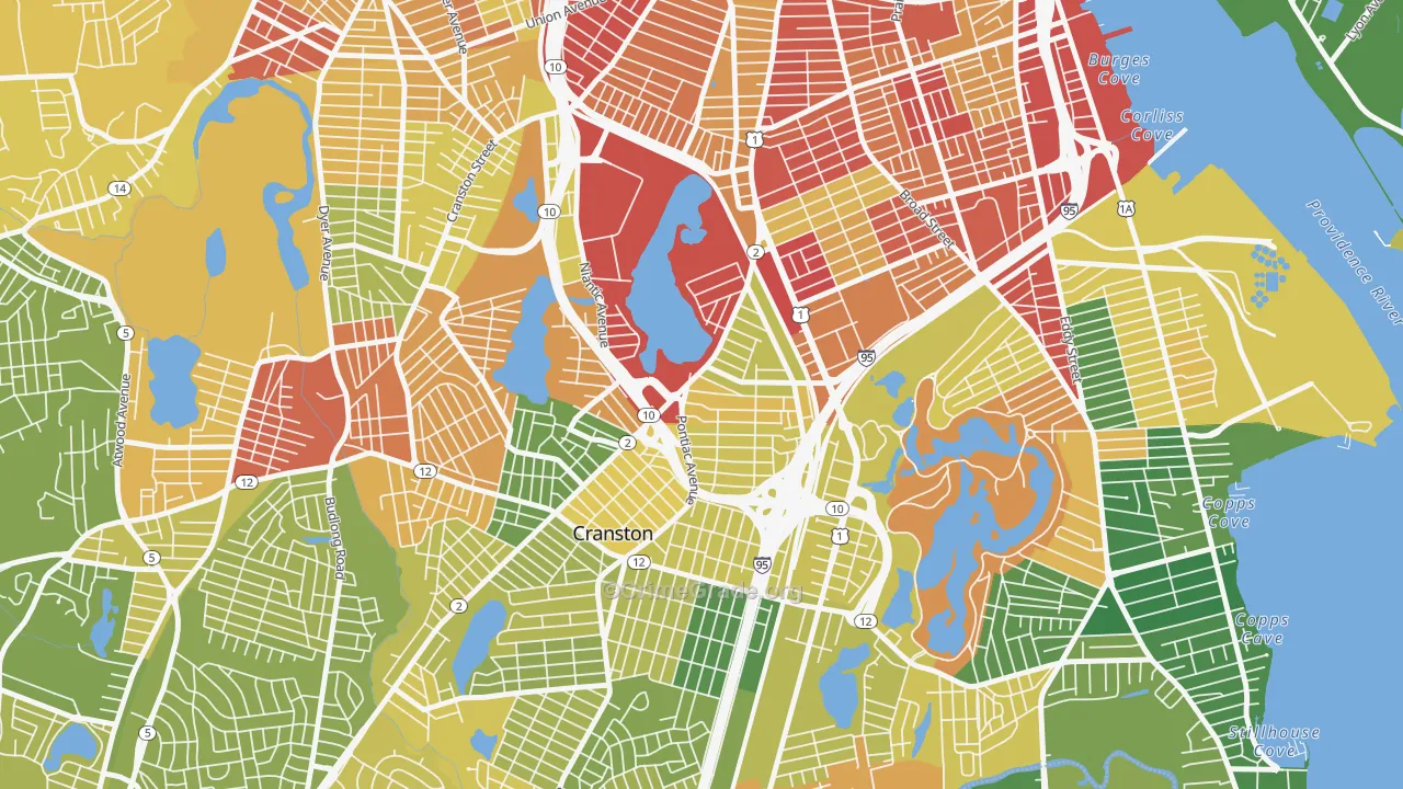 Reservoir, Providence, RI Map of Murder Rates