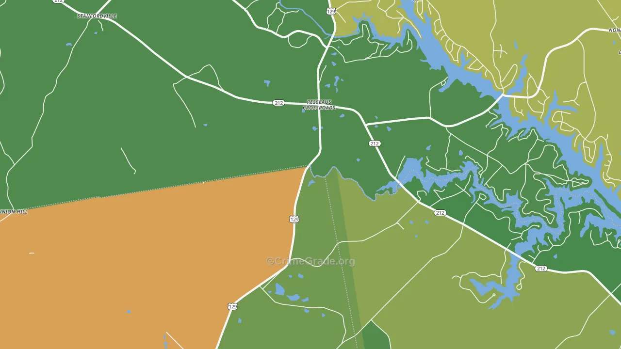Resseaus Crossroads, GA Map of Murder Rates