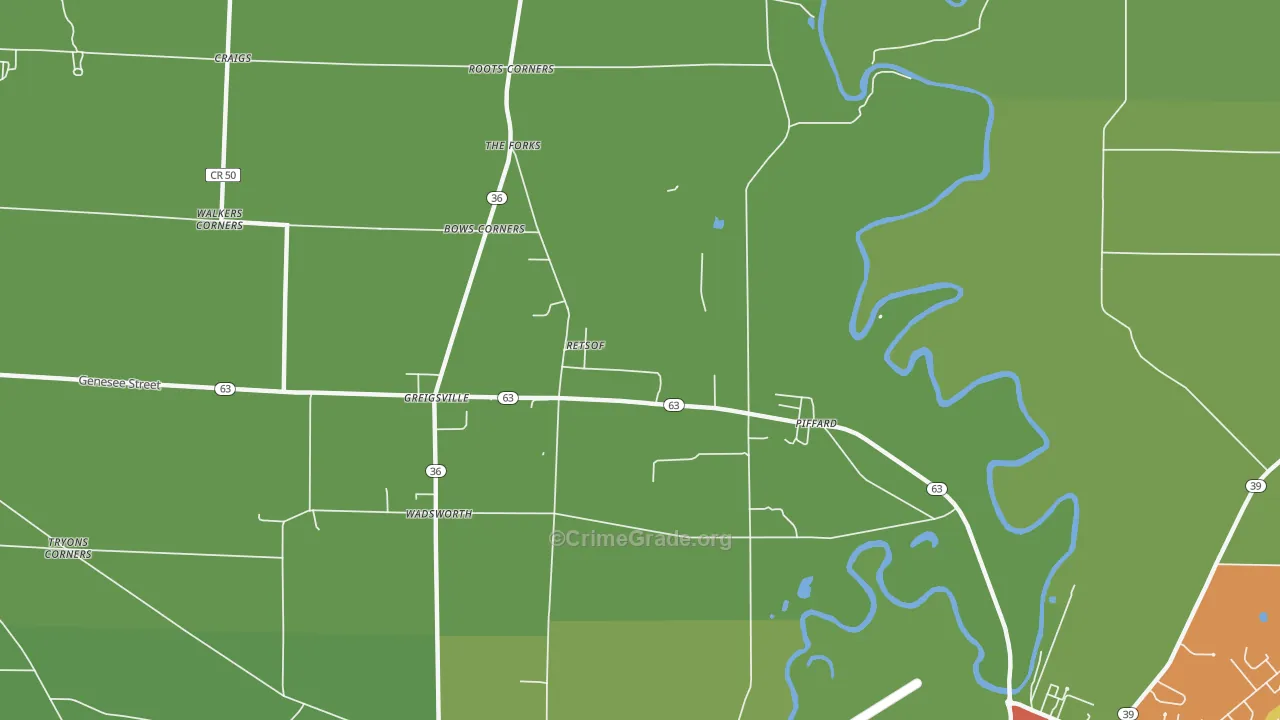 Retsof, NY Map of Murder Rates