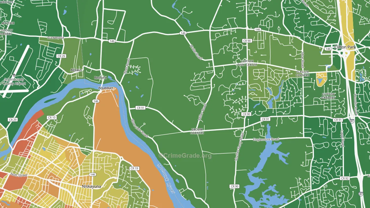 Rexford, NY Map of Murder Rates