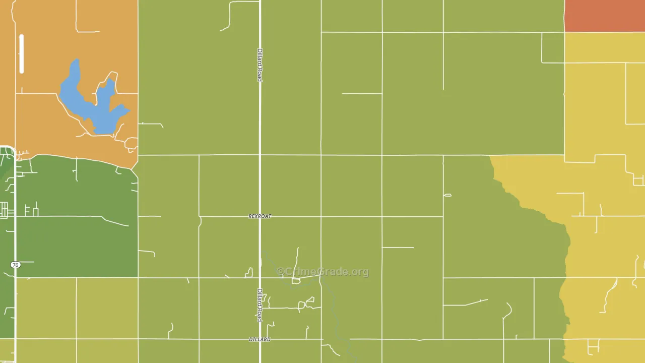 Rexroat, OK Map of Murder Rates