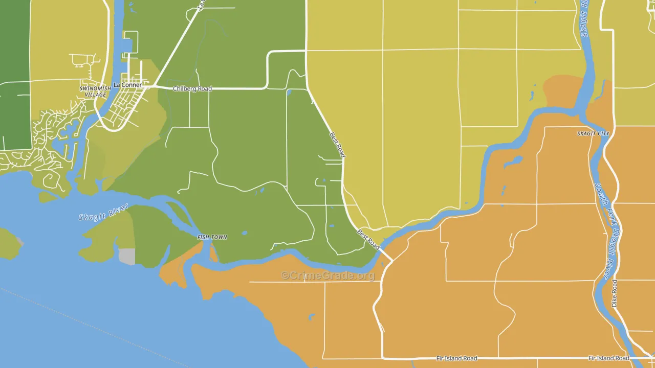 Rexville, WA Map of Murder Rates
