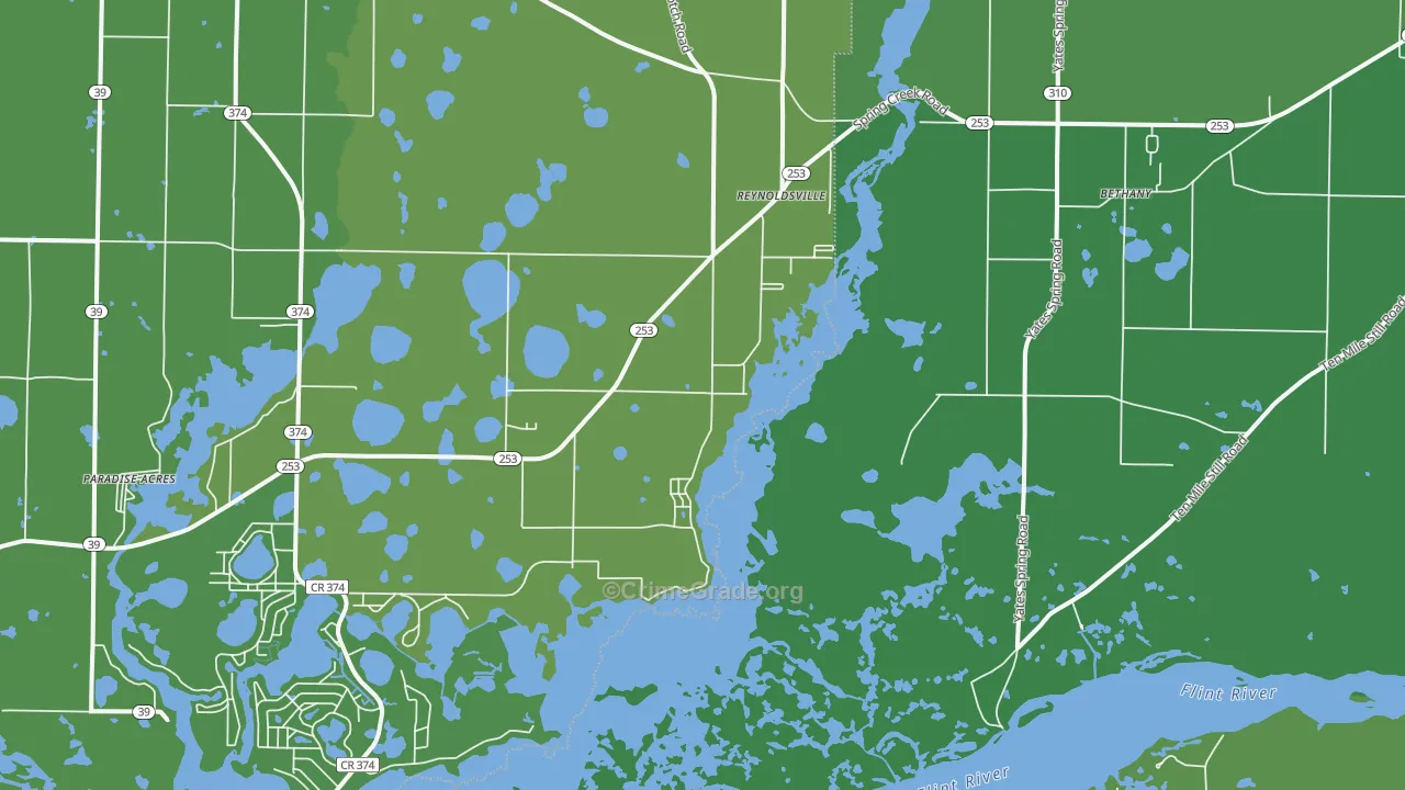 Reynoldsville, GA Map of Murder Rates