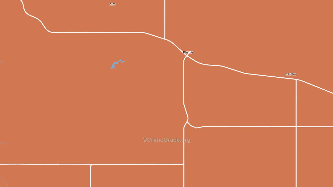 Rhame, ND Map of Murder Rates