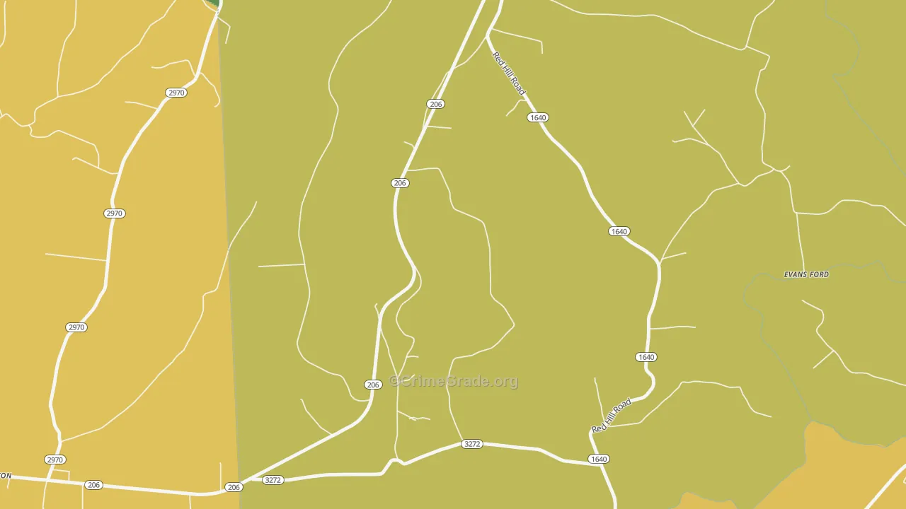 Rheber, KY Map of Murder Rates