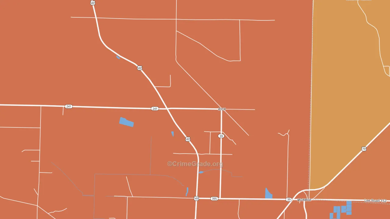 Rich, AR Map of Murder Rates