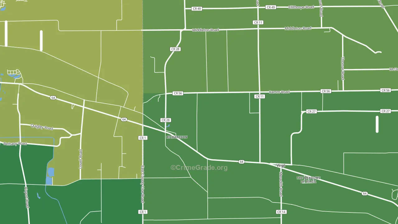 Richardson, IL Map of Murder Rates