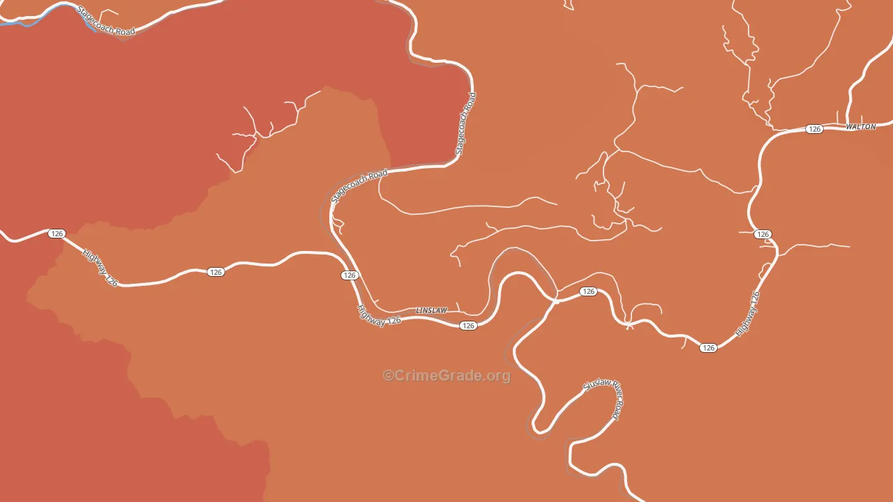 Richardson, OR Map of Murder Rates