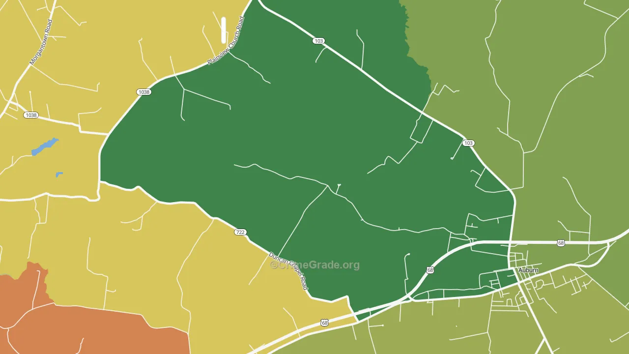 Richelieu, KY Map of Murder Rates
