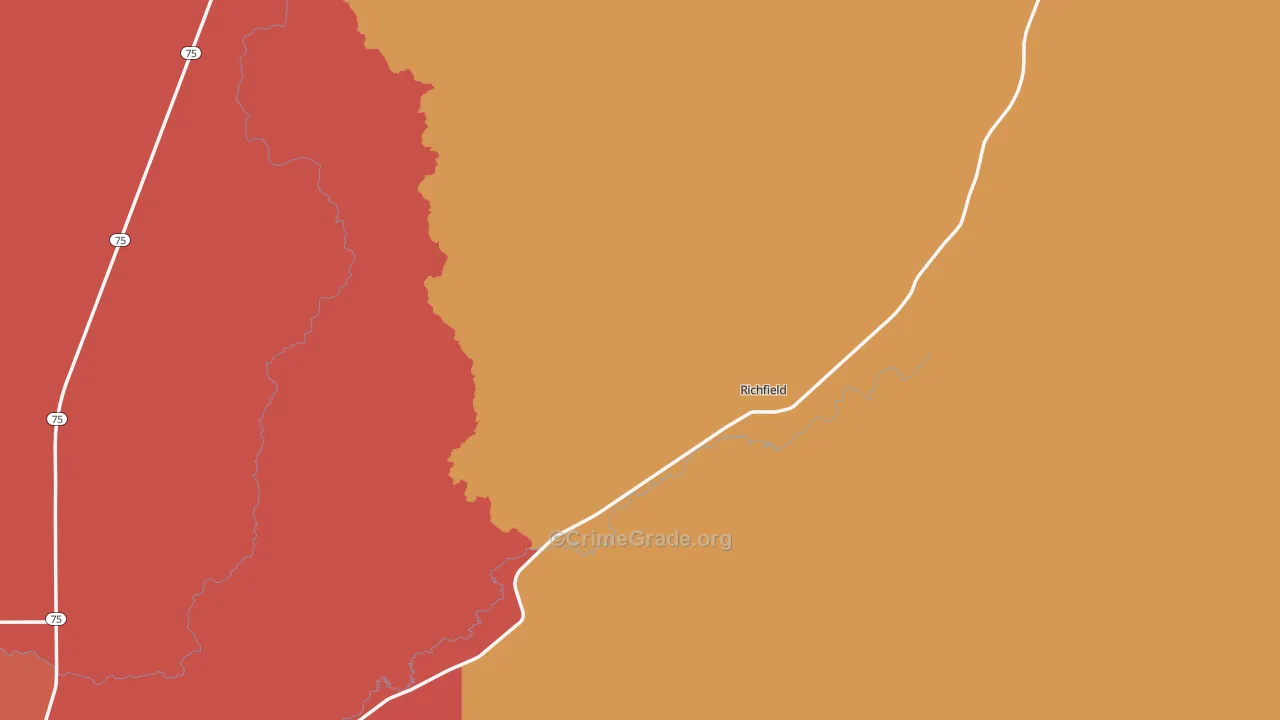 Richfield, ID Map of Murder Rates